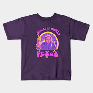 Vegetable Rights and Peace Kids T-Shirt